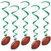 Beistle Football Whirls 5 Count Pack of 6