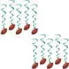 Beistle Football whirls hanging decorators(Football Whirls – (10 Pack))