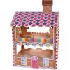 Beistle Gingerbread House Treat Holder, 17.5” x 11.75”- Candy Theme Holiday Party Supplies, Christmas Decorations