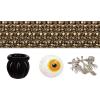 Beistle Halloween Party Decoration Kit – Inflatable Cauldron Drink Cooler, Skulls & Bones Printed Backdrop, 12 Skeleton Bones Props, Inflatable Spooky Eyeball with Hang Tab – Fall Holiday Decor