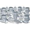 Beistle Happy New Year’s Eve Party Assortment For 50 People – NYE Hats, Tiaras, Noisemaker Horns, Necklaces
