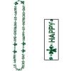 Beistle Happy St Patrick’s Day Plastic Beaded Necklace Assortment 100 Piece Shamrock Party Favors, 24″ & 33″, Green/Gold(1 piece)