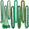 Beistle Happy St Patrick’s Day Plastic Beaded Necklace Assortment 100 Piece Shamrock Party Favors, 24″ & 33″, Green/Gold(St Patrick’s Bead Assortment)