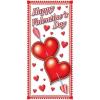 Beistle Happy Valentine’s Day Door Cover, 5’ x 30” – Plastic for Indoor & Outdoor Use – Easily Display – Valentine’s Door Decorations, Valentine’s Day Party Decor, Red Heart Party Supplies(Happy Valentine’s Day)