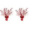 Beistle Heart Gleam ‘N Burst Centerpieces 2 Piece, 15″, Red/Opalescent