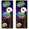 Beistle Hero Door Covers 2 Piece, 30″ x 6′, Multicolor(Hero Flying – 2 Pack)