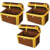 Beistle Inflatable Treasure Chest Coolers, 3 Pack, 17” x 24”, Each Holds Approx. 48 12oz. Cans – Drink Cooler, Pirate Party Decorations, Pirate Decorations, Inflatable Cooler for Parties