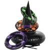 Beistle Inflatable Witch Hat Ring Toss Game, 18.5″ & 9″-10″, Black/Orange/Purple/Green