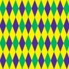 Beistle Mardi Gras Harlequin Backdrop(Mardi Gras Harlequin)