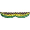Beistle Mardi Gras Polyester Fabric Bunting Banner(Comedy & Tragedy Faces Fabric Bunting)