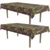 Beistle Mardi Gras Tablecovers, 2-Count Rectangular Plastic Party Tablecloths in Green Golden Yellow and Purple, Disposable Table Covers for Parades and Fat Tuesday Celebrations, 54″ x 108″(Mardi Gras Beads)
