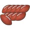 Beistle Mini Football Cutout Decorations 4″ Cutouts, Brown White, 10 Pack