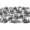 Beistle New Year 2024 Assortment for 50 People Party Favors and Supplies, NYE Photo Booth Props, Made in USA Since 1900, One Size, Silver/Black