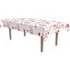 Beistle Orange & Black Stripes Tablecover(Bloody Handprints)