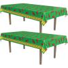 Beistle Orange & Black Stripes Tablecover(Chili Pepper)