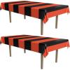 Beistle Orange & Black Stripes Tablecover(Orange & Black Stripes)