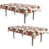 Beistle Orange & Black Stripes Tablecover(Poinsettia)