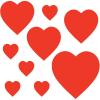 Beistle Packaged Printed Cupid Cutouts(Pkgd Printed Heart Cutouts – Assorted Sizes (9-Pack))