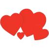 Printed Heart Cutout - 8.5