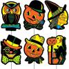 Beistle Plastic Vintage Halloween Yard Signs with Metal Stakes