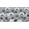 Beistle Platinum Assortment for 50 People- New Year’s Eve Party Supplies Photo Booth Props – Hats, Tiaras, Horns, Noisemakers, Necklaces, One Size, Silver/Black/White