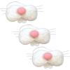 Beistle Plush Fabric Bunny Noses, 5.75”, Set of 3 – Easter Party Supplies, Novelty Halloween Costume