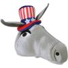 Beistle Plush Hats, Novelty Party Hats for Birthday & Holiday Theme Parties, Funny American Patriotic Plush Hats for Events(Patriotic Donkey)
