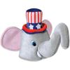 Beistle Plush Hats, Novelty Party Hats for Birthday & Holiday Theme Parties, Funny American Patriotic Plush Hats for Events(Patriotic Elephant)