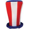 Beistle Plush Hats, Novelty Party Hats for Birthday & Holiday Theme Parties, Funny American Patriotic Plush Hats for Events(Patriotic Tall Top)