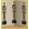 Beistle Starry Night Sky Backdrop, Awards Night Decor & Hollywood Decorations for Parties & Gatherings, Insta-Theme Nighttime Star Background, 4′ x 30′(Awards Night Male Statuettes)