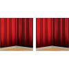Beistle Starry Night Sky Backdrop, Awards Night Decor & Hollywood Decorations for Parties & Gatherings, Insta-Theme Nighttime Star Background, 4′ x 30′(Red Curtain – 2 Piece)
