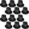 Beistle Unisex 12 Piece Midnight New Year’s Hats,(Black)