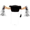 Beistle Unisex Plush White Graduation Cap – Student Ceremony Party Accessories, Commencement Supplies, Costume Dress Up(Grad Shaker Cap)