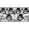Beistle Unixex-Adult New Years(Black/White)