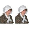 Beistle White Fabric Pilgrim Bonnet Costume Accessory(Pilgrim Bonnet (2-pack))