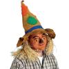 Beistle White Fabric Pilgrim Bonnet Costume Accessory(Scarecrow Hat (1-pack))