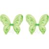 Beistle White Fairy Wings – 2 Pack, Small Lightweight Nylon Butterfly Costume Wings with Elastic Straps, Fantasy Cosplay Accessories for Halloween, Fairy Dress-Up Parties and Events, 14.5” x 16”(Nylon Fairy Wings – Light Green)