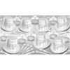 Beistle White & Silver New Year’s Eve Assortment For 50 People NYE Party Supplies, Photo Booth Props, Hats, Tiaras, Horns, Made In USA Since 1900, One Size