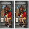 Beware of Pirates Door Cover(Pirate Captain Restroom)