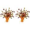 Fall Leaves Gleam ‘N Burst Centerpiece Party Accessory (1 count) (1/Pkg)(15″ (Pack of 2))