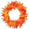 Feather Wreath (golden-yellow, orange, red) Party Accessory  (1 count)