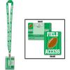 Game Day Football Party Pass Party Accessory (1 count) (1/Pkg)(Brown/White/Green/Black)