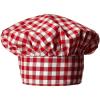 Gingham Fabric Chef’s Hat (red) Party Accessory (1 count) (1/Pkg)
