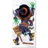 Halloween Crashing Witch Door Cover 30in. X 5ft. Party Accessory (1 Count) (1/pkg) Pkg/1211
