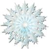 Pkgd Dip-Dyed Snowflakes (2/Pkg)