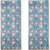 Snowflake 1-Ply FR Gleam ‘N Curtain (silver w/prtd blue & white snowflakes) Party Accessory  (1 count) (1/Pkg)(2 piece)