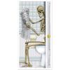 Witch’s Brew Door Cover(Skeleton Restroom)