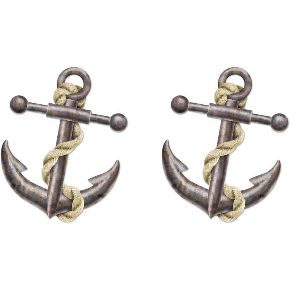 imageBeistle Jointed Anchor Photo Prop Backdrop 62quot Nautical Ship Themed Wall Decoration Sailing the Seas Cut Out Party Decor2