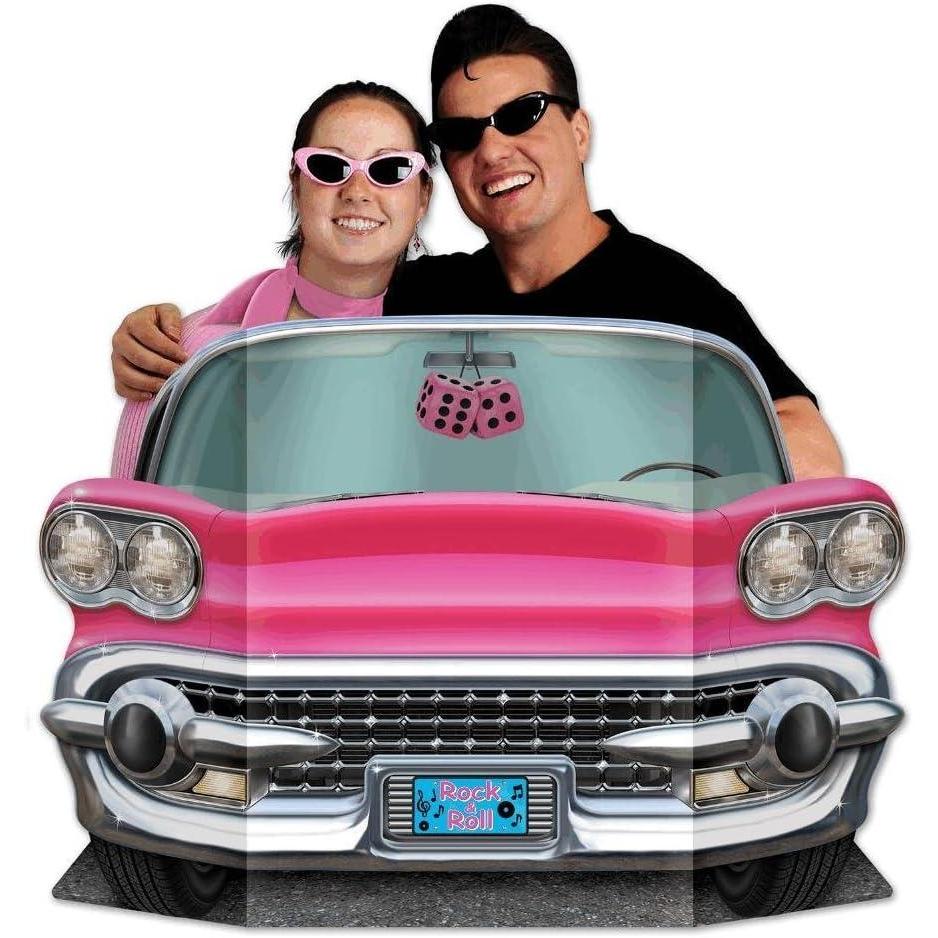 imageBeistle Photo Prop  Pink Convertible