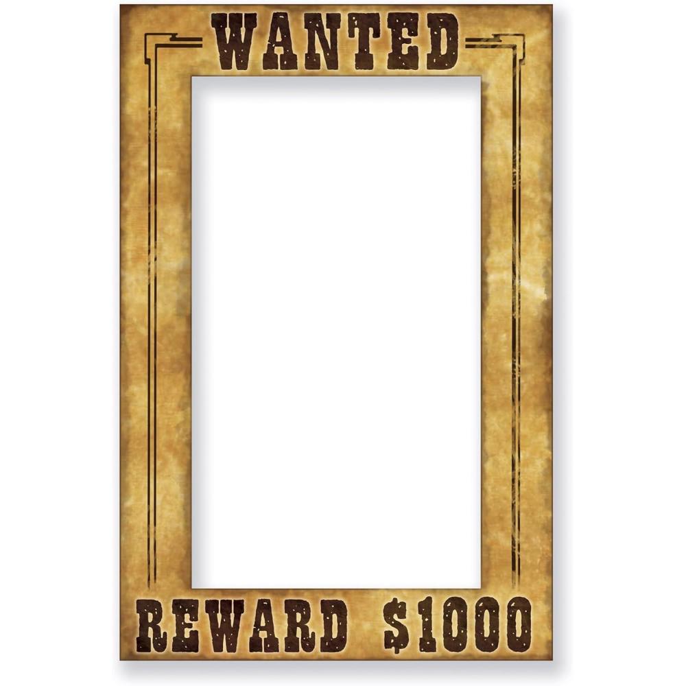 imageBeistle Western Wanted Photo Fun Frame155 x 235